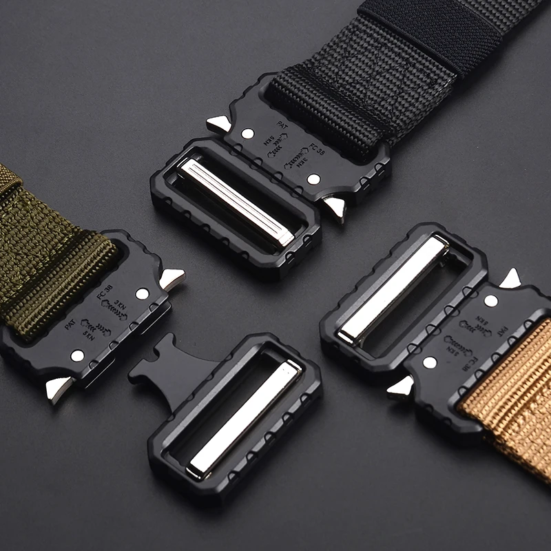 

New Men's Military Cobra Buckle Belt Tactical Men Belts Outdoor Tactical Male Jeans Belts For Men Luxury Casual Male waistband