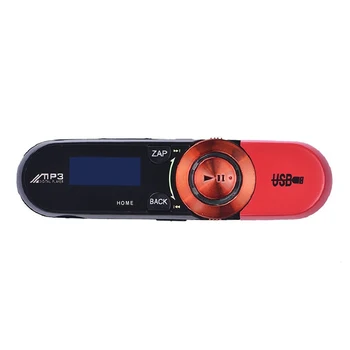 

LCD Screen USB 16GB Flash support FM radio TF MP3 Music Player - Red
