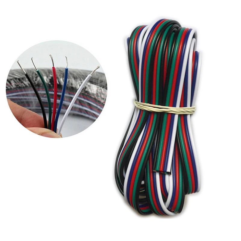 5 ~ 100 метров 2pin 3pin 4pin 5Pin 6pin 22 AWG расширение электрический провод кабель