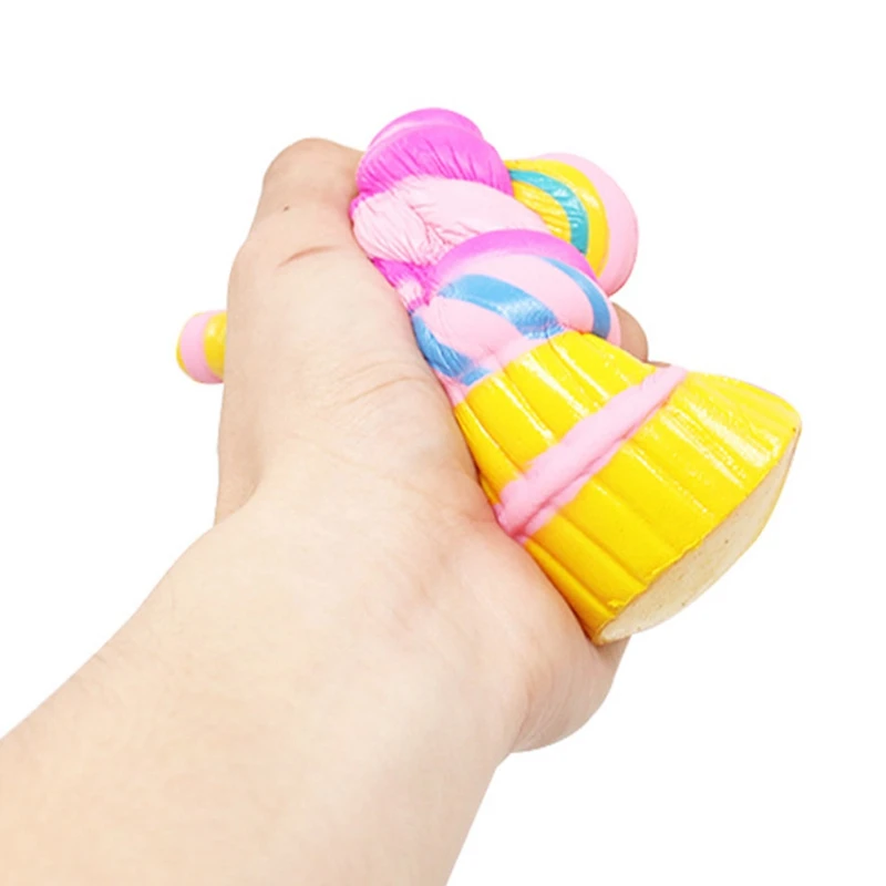 Simulation Soft Slow Rebound Squishy Toys Colorful Sweetener Ice Cream Slow Rising Phone Decor Decompression Toy