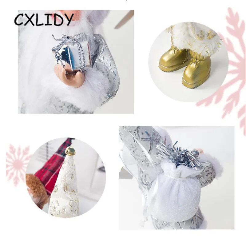Santa Claus Doll Mini Santa Claus Doll Creative Cloth Home Decoration Ornaments Christmas Party Supplies Christmas Gifts qq177 (3)