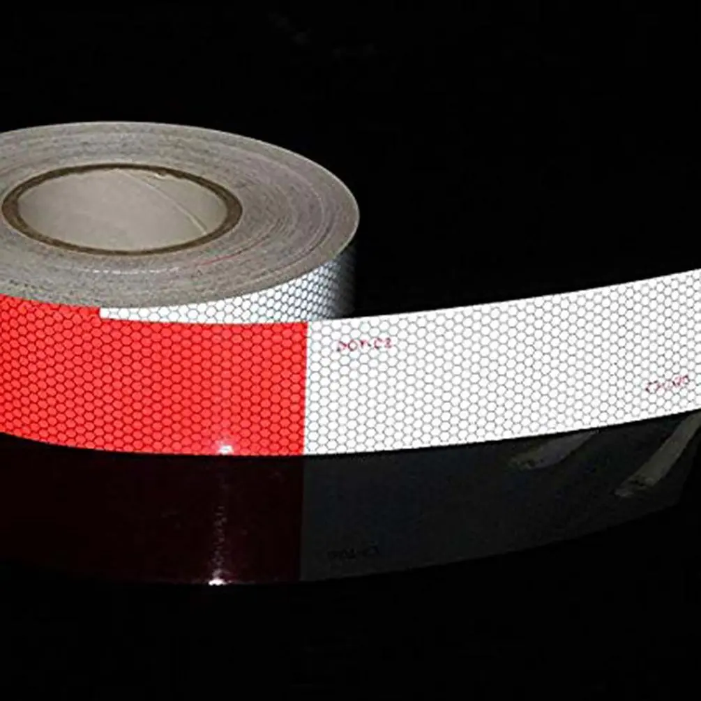5 см x 6 м авто Светоотражающая клейкая лента безопасности Предостережение Предупреждение Стикеры для грузовых автомобилей Кемперы лодки