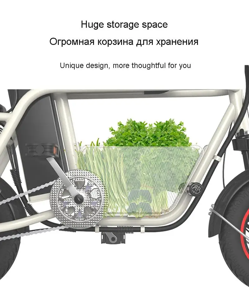 12 Inch Parent-Child Electric Bicycle Bike Two Wheels Electric Bicycles 400W 48v 35KM/H Electric Scooter With Seat For Adult