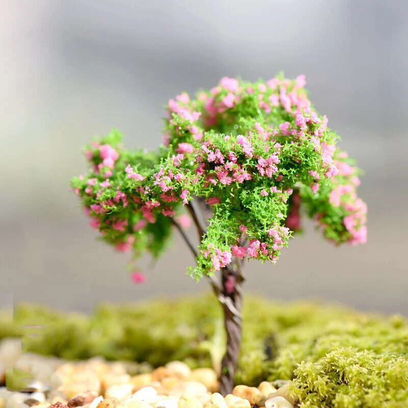 

1Pcs Miniature Tree Plants Fairy Garden Accessories Dollouse Ornament Decor Garden Craft Fairy Bonsai Plant Decor ~ Babysbreath~