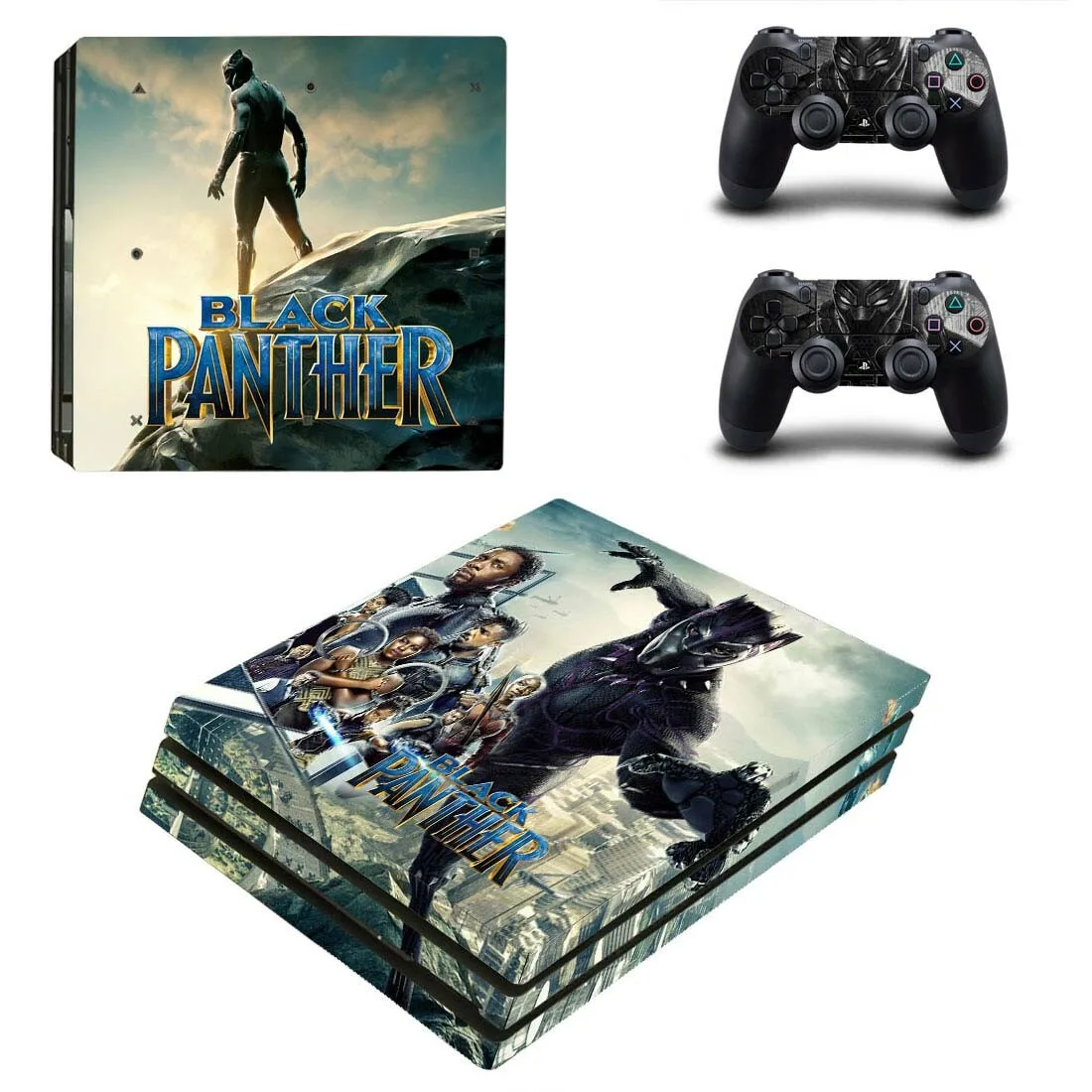 Черная пантера PS4 Pro стикер s PS 4 Play станция 4 Pro виниловые наклейки на кожу Pegatinas для playstation 4 Pro консоль и контроллер