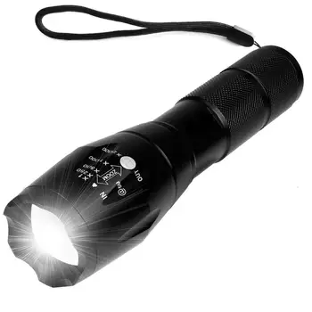 

Pocketman 4000Lumens XML-T6 linterna Torch Zoomable LED Flashlight Torch Light for 3xAAA or 1x18650 Battery z93