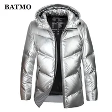 BATMO Новое поступление зимние куртки с капюшоном на 80% белом утином пуху мужские водонепроницаемые пуховики. 9928