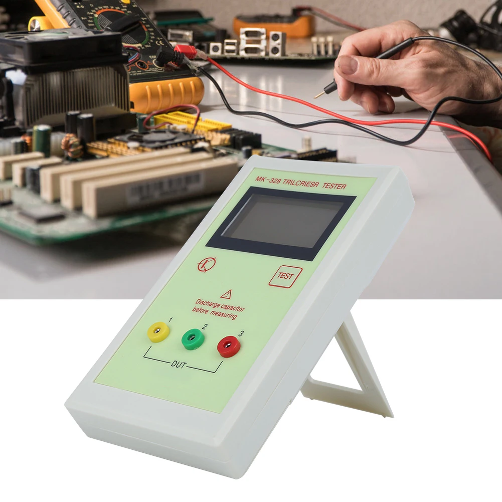 MK-328 Transistor Tester Inductance Capacitance Resistance Test Meters Electronic Meter TR LCR ESR Capacitor Resistor | Инструменты