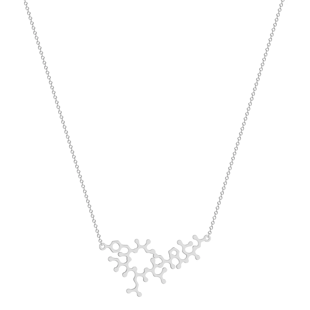 Chemistry Science Molecule Pendant Necklace For Women Men Jewelry Oxytocin DNA Necklace Simple Jewelry