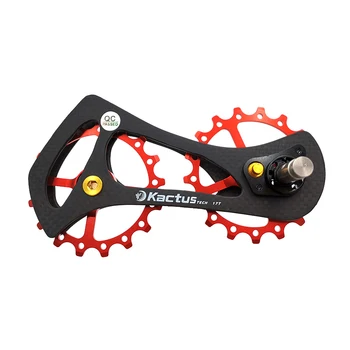 

Carbon Fiber MTB Bicycle ceramic 17T rear derailleur Bearing steel Bike Pulleys Jockey Guide Wheel road For cycling Accessory