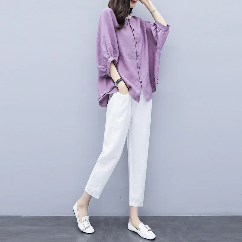 

New Women's Clothes of 2019 Two-piece Jacket + Nine-minute Trousers Casual Fashion Suit