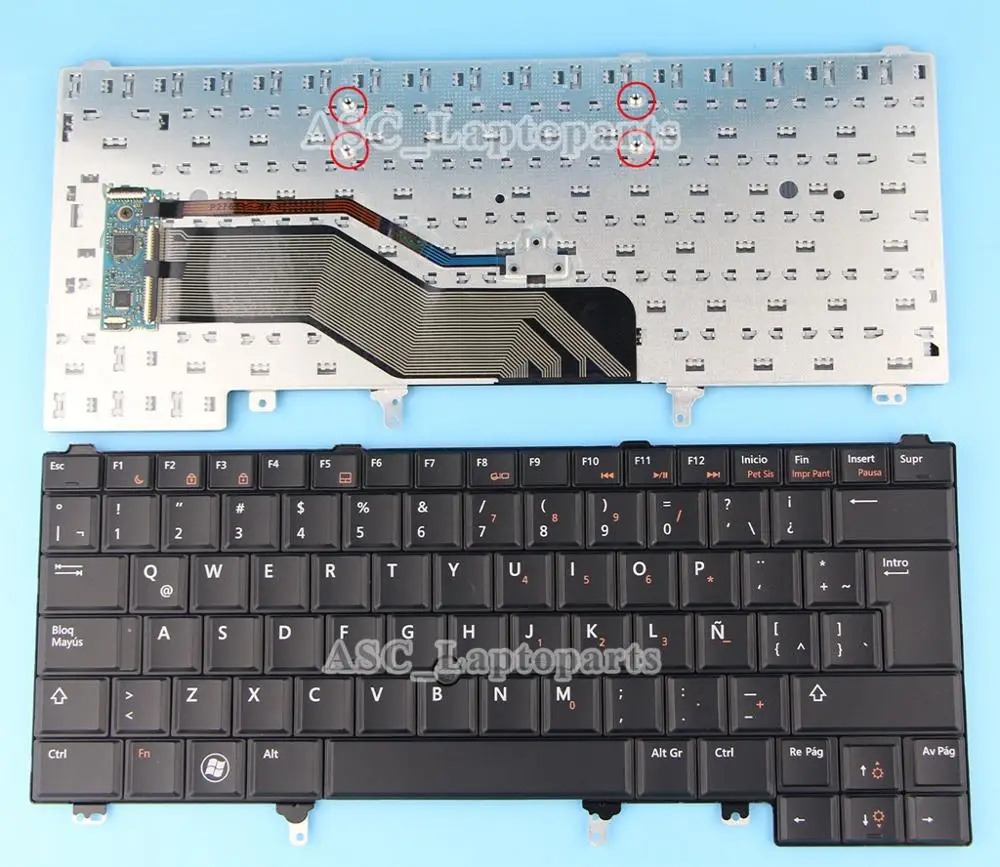 Клавиатура Teclado для ноутбука Dell Latitude E5420 E5430 E5420M E6220 E6430S E6420 E6430 E6440 xt3 с указкой