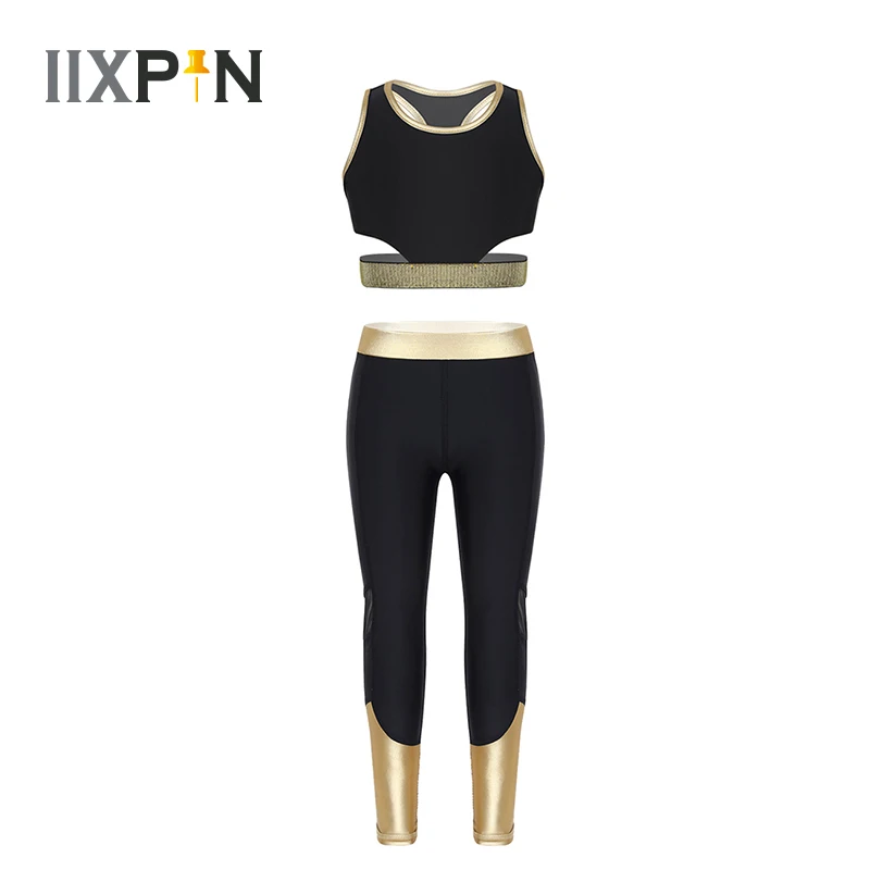 dance crop top and leggings