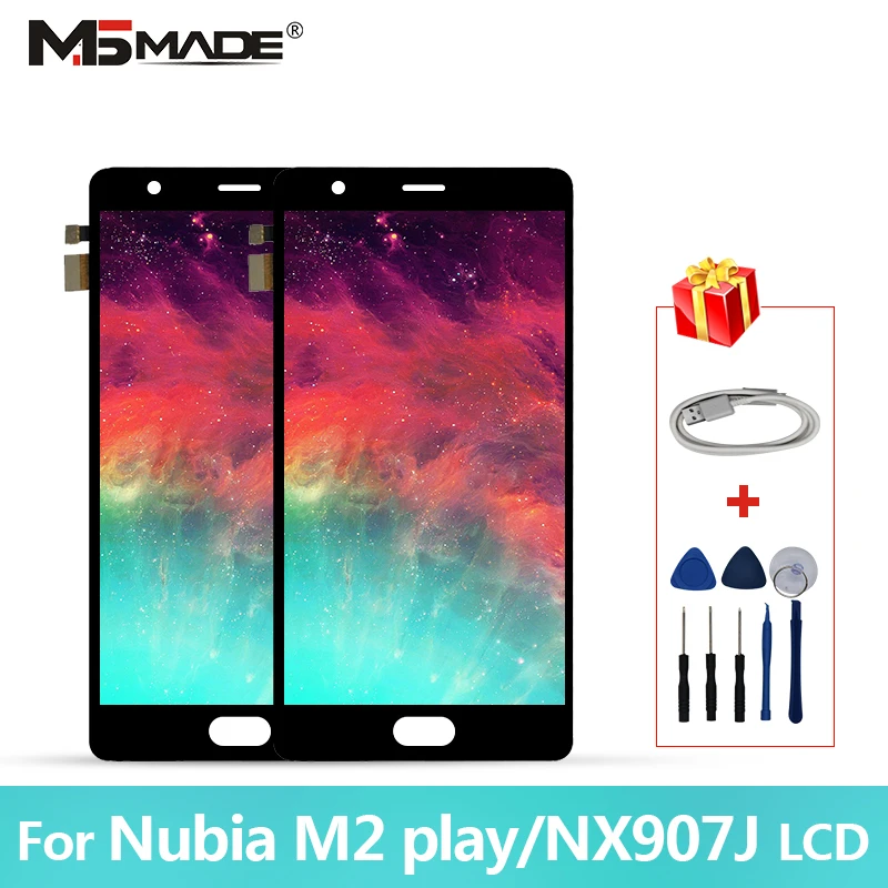 5," для zte Nubia M2 PLAY lcd NX907J дисплей с сенсорным экраном дигитайзер для Nubia M2 Play дисплей ремонт телефонов запчасти