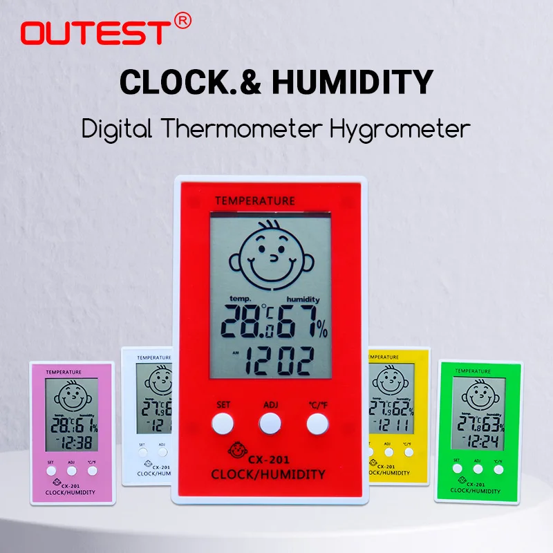 Цифровой термометр гигрометр с ЖК дисплеем|Приборы для измерения температуры| |