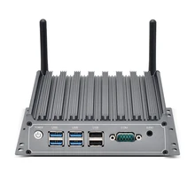 TOPTON fansız Mini PC Intel Core i7 4500U endüstriyel masaüstü bilgisayar Windows 10 Linux 4 * USB3.0 2 * Lans VGA DP 4K HD HTPC WIFI