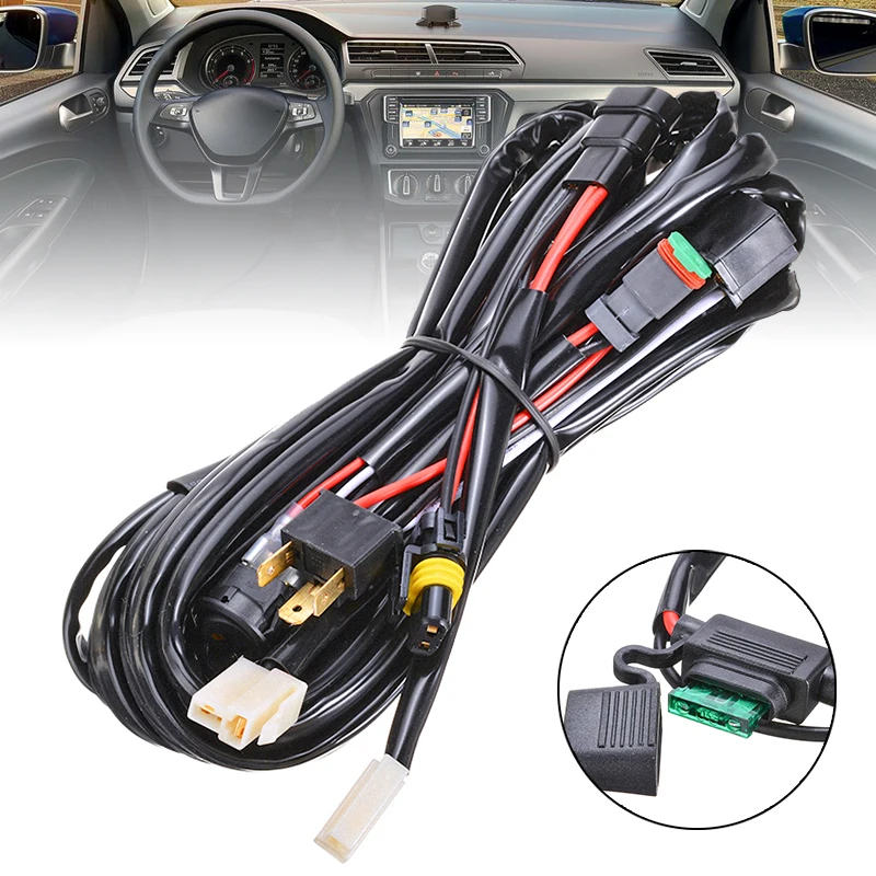 1 комплект 40A 12V светодиодный Plug & Play вождения светильник проводки Смарт упряжи HB3
