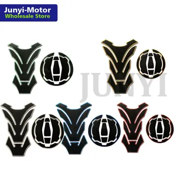 

3D Motorcycle Rubber Fuel Gas Tank Cap Cover Pad Sticker Protector Decal For Kawasaki Z650 Z900 Versys X300 Ninja650