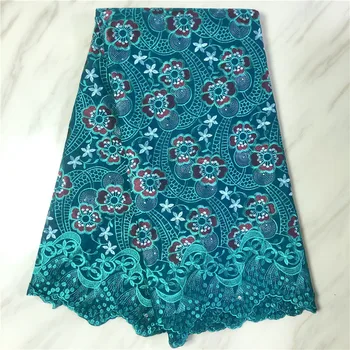 

5 Yards African Swiss Voile Lace Fabric Embroidery Lace High Quality African Dry Cotton Lace Fabric For Wedding PL101106