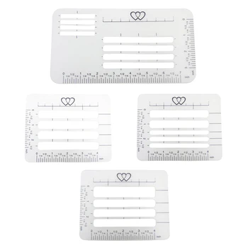 

4 pcs Envelop Addressing Guide Stencils Lettering Straight Writing Ruler Guide for Hand Addressed Envelopes Thank you Invitation