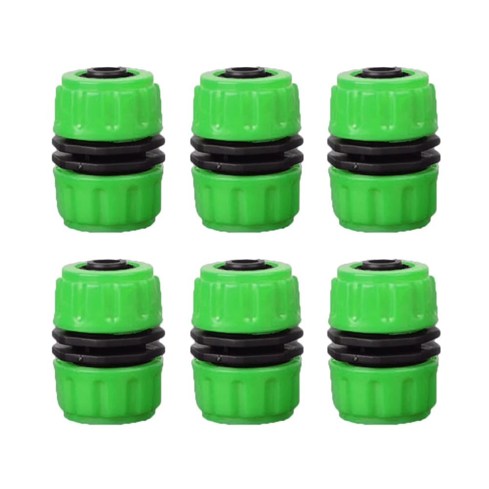

6PCS 1/2 Inch Garden Hose Pipe Quick Repair Connector Extender For Join Hose Connection
