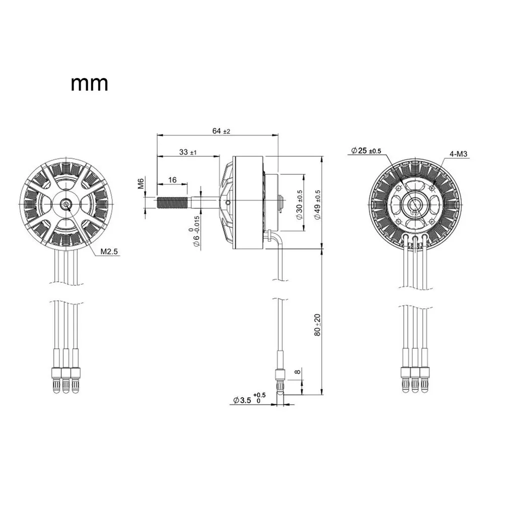 TomCat M0101 5010 KV430 9T 4 6S бесщеточный двигатель для RC FPV гоночный Дрон Квадрокоптер