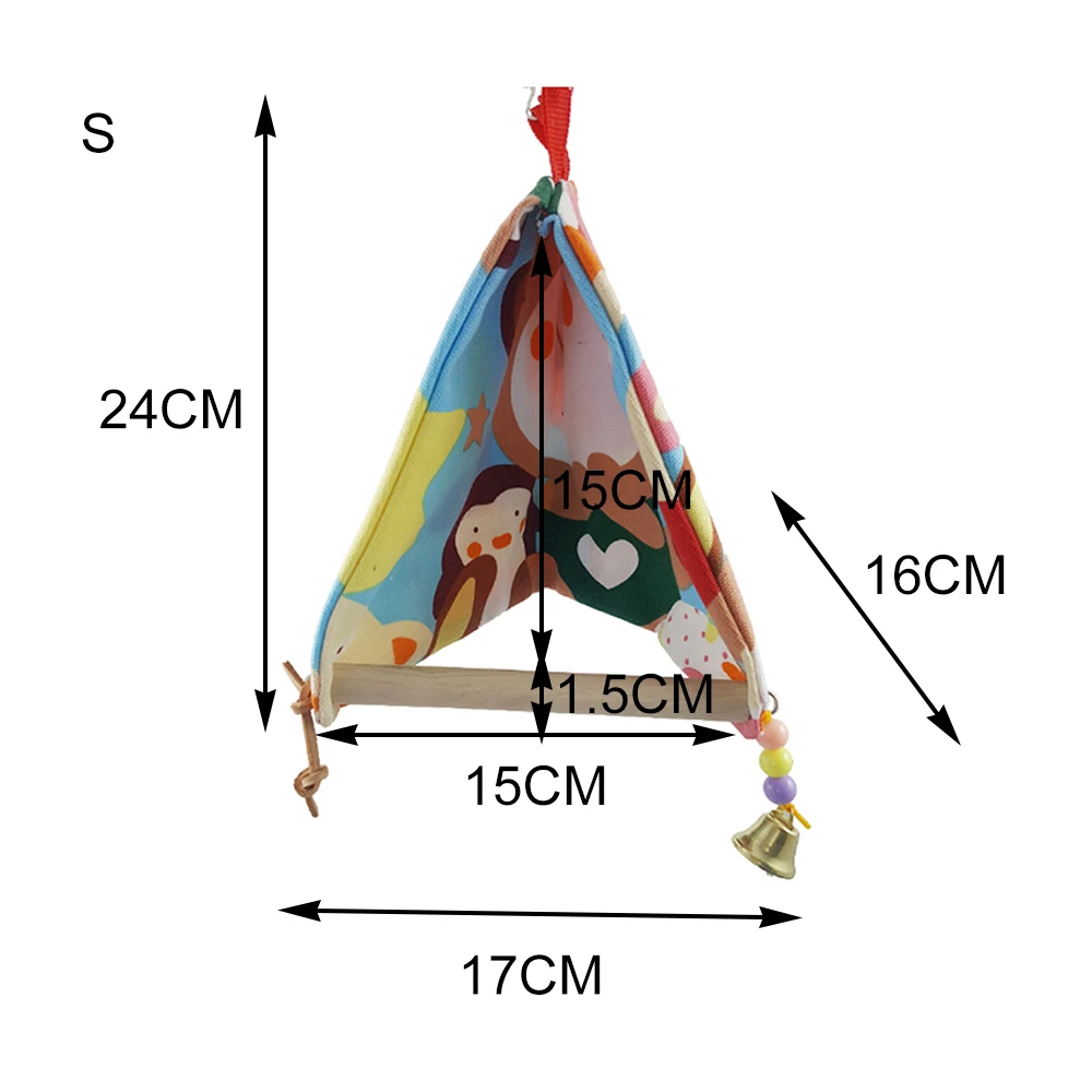 Small Parrot Birdhouse Hammock Swing Canvas Nest Bird Toy Comfortable Breathable Portable Light Easy To Clean NEW