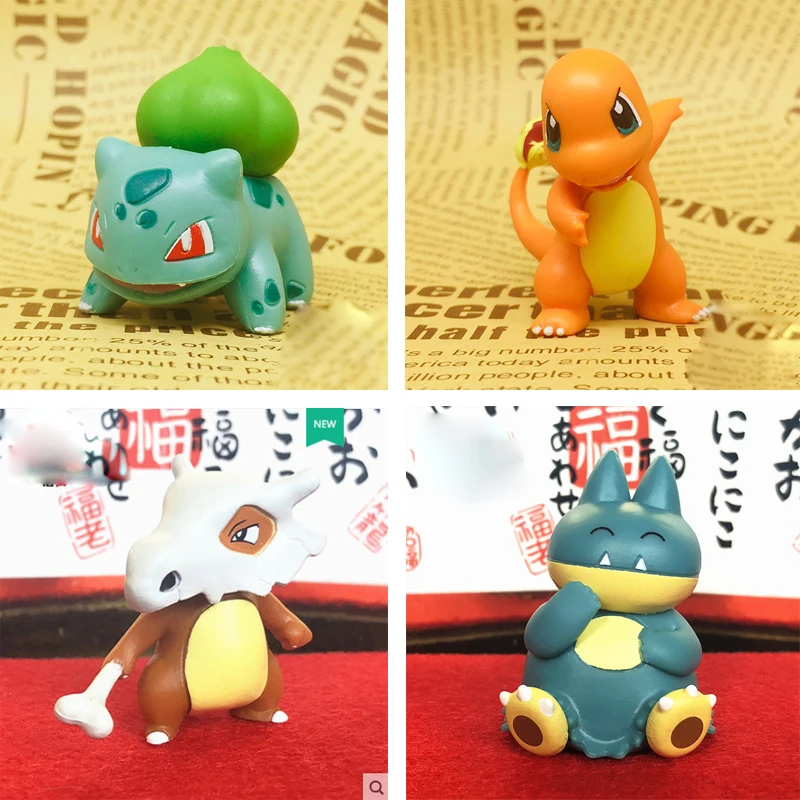 Takara Tomy Подлинная кукла Покемон чармандер попплио Литтен Пикачу ролет Treecko Eevee