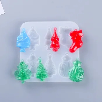 

Resin Christmas Elements Molds Christmas Molds 3D Silicone Molds Epoxy Resin Christmas Molds for DIY Christmas Decorating Tools