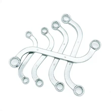 5pcs S Type Double Ended Ring Spanner Wrench Set 10-19mm