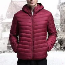 Зимняя однотонная мужская куртка Модная брендовая парка со стоячим воротником мужские толстые куртки верхняя одежда мужские зимние теплые парки