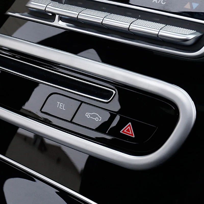 Carманго для Mercedes Benz GLC- автомобильный стайлинг CD проигрыватель панель рамка накладка наклейка хромированные аксессуары для интерьера