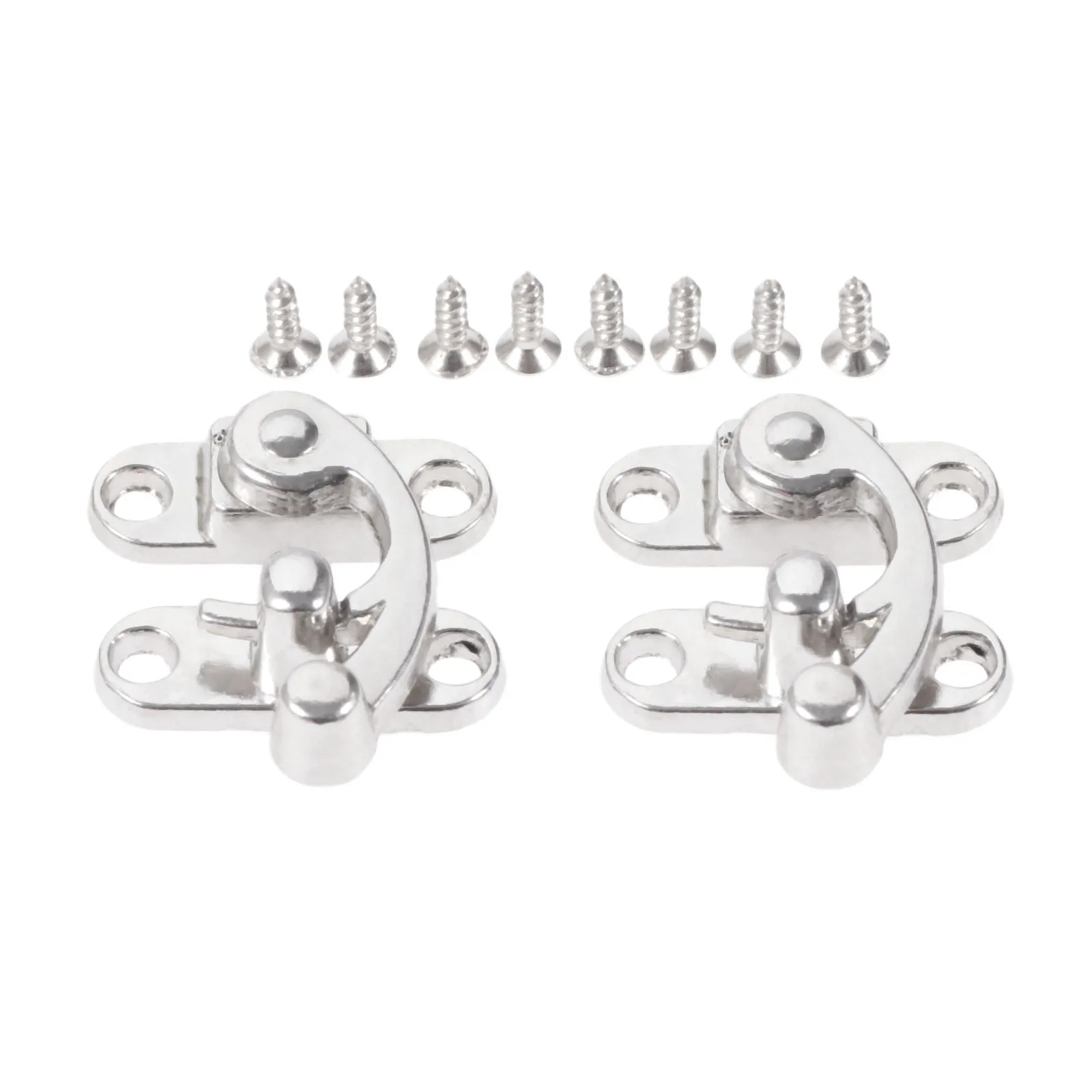 Box Latch Hasps Antique Padlocks Buckle lock Jewelry Wooden Box Wine Case hardware 2sets