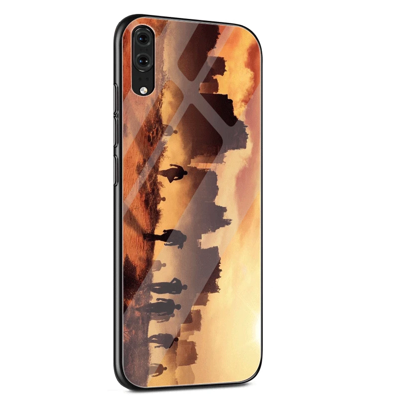 Стеклянный чехол для huawei P30 P20 P10 Y9 Y6 mate 20 Pro Lite P Smart Honor 7A 8X9 10 Крышка лабиринт бегун коллаж NEWT - Цвет: G1