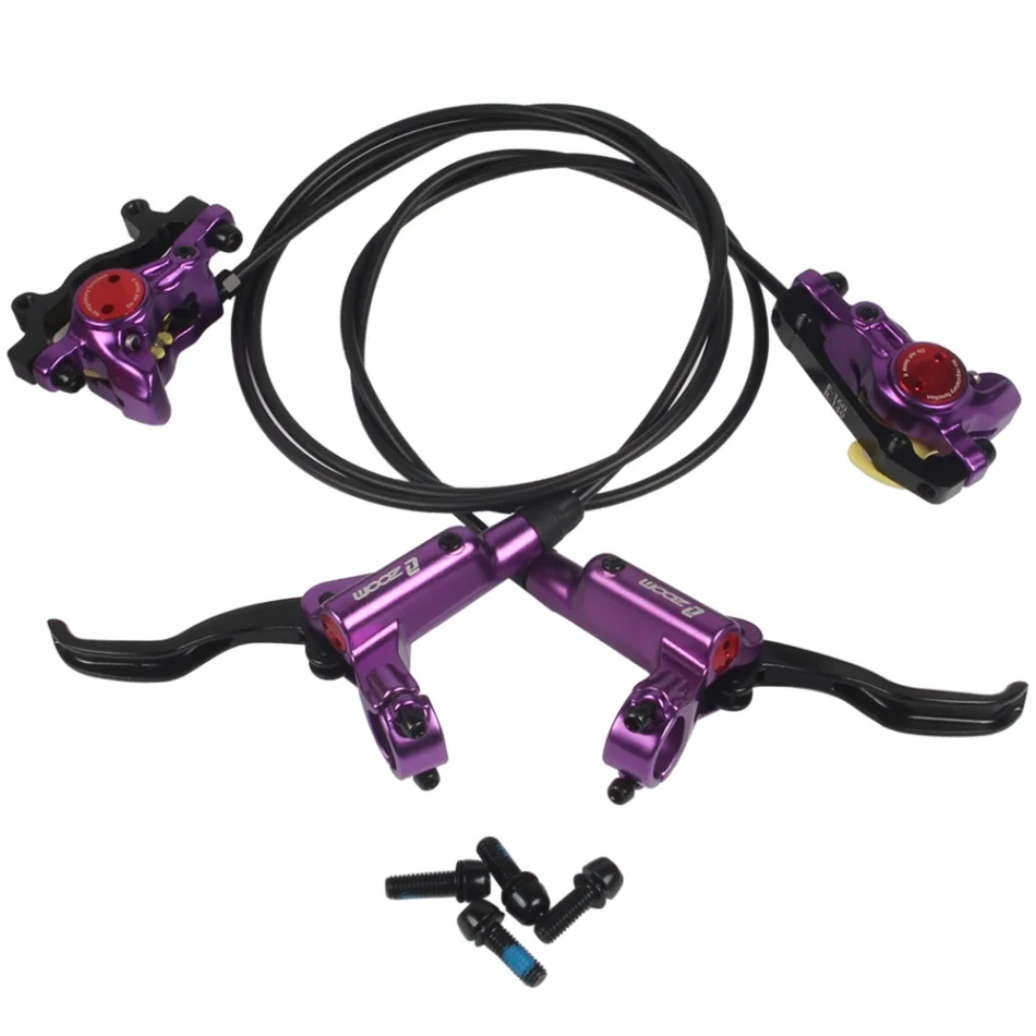 Purple HB-875 Велосипедное Сиденье Гидравлический дисковый тормоз передние задние суппорты набор 22 мм горный велосипед Велоспорт левый и правый Тормозной Рычаг Комплект - Цвет: Purple