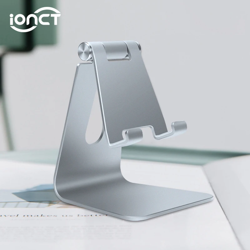 IONCT металлический держатель для телефона для iphone 8 Plus X XR XS Max универсальная настольная подставка для телефона samsung S8 9 10 Plus huawei Xiaomi Redmi