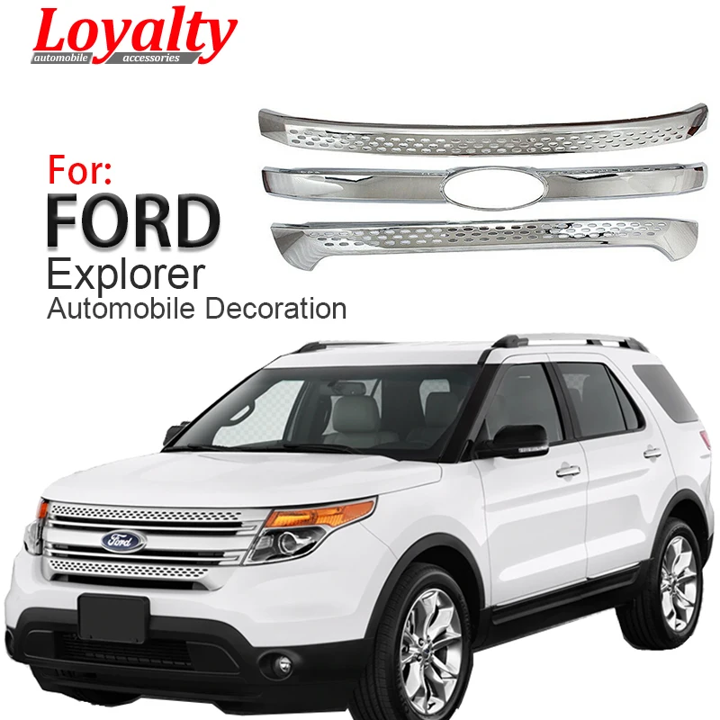 

Loyalty for Ford Explorer Base XLT Limited 2011 2012 2013 2014 2015 Front Engine Grille Cover White Car Accessories Auto Styling