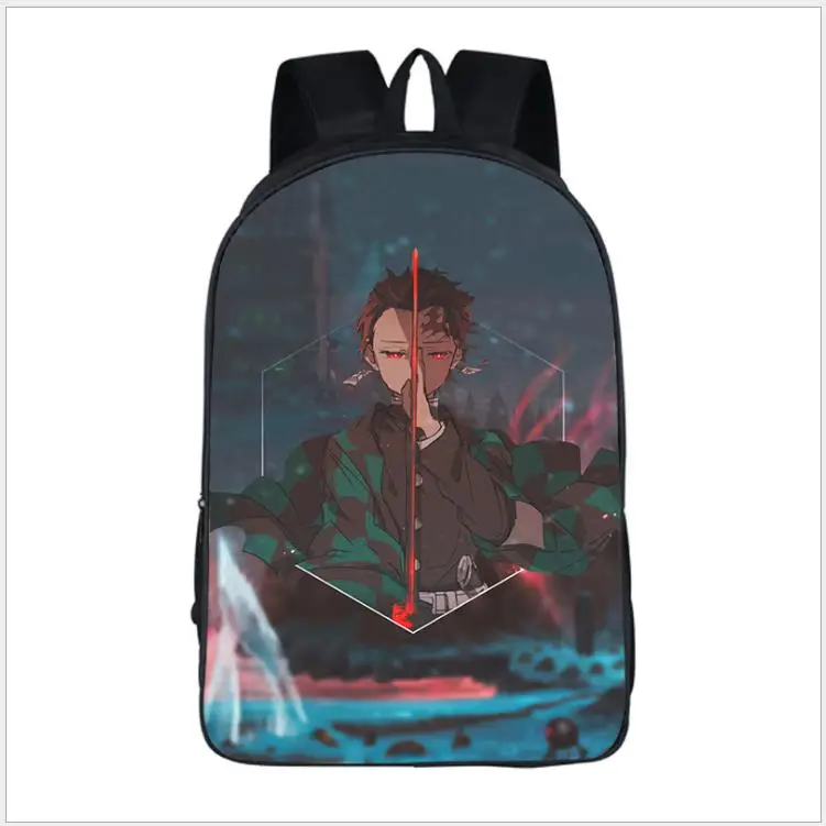as pictures Рюкзак Kimetsu no Yaiba для девочек-подростков; школьная сумка для книг; дорожная сумка для студентов; Mochilas; 16 дюймов - Color: as pictures