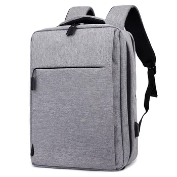 

Business Computer Backpack USB Simple Backpack Oxford Cloth Waterproof Travel Bag Student Bag