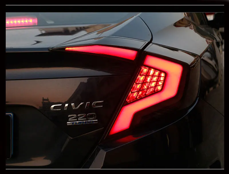 Задние фонари для автомобилей Honda Civic G10 задние фонари 10 седан 12 В светодиодный автомобильные задние фары Задний фонарь лампа