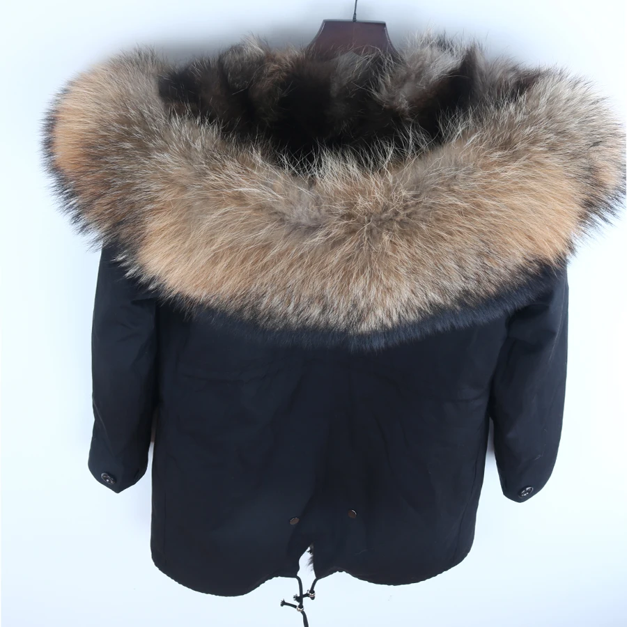 Зимняя Толстая Теплая Куртка парка из натурального меха енота пальто с капюшоном природный енот куртка с подкладкой из натурального меха для мужчин