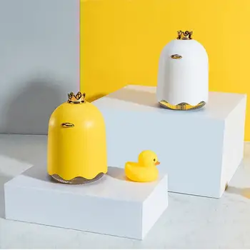 

USB Little Yellow Duck Purifying Humidifier PC ABS PP Mechanical Night Light Mute Humidification Automatic Timing