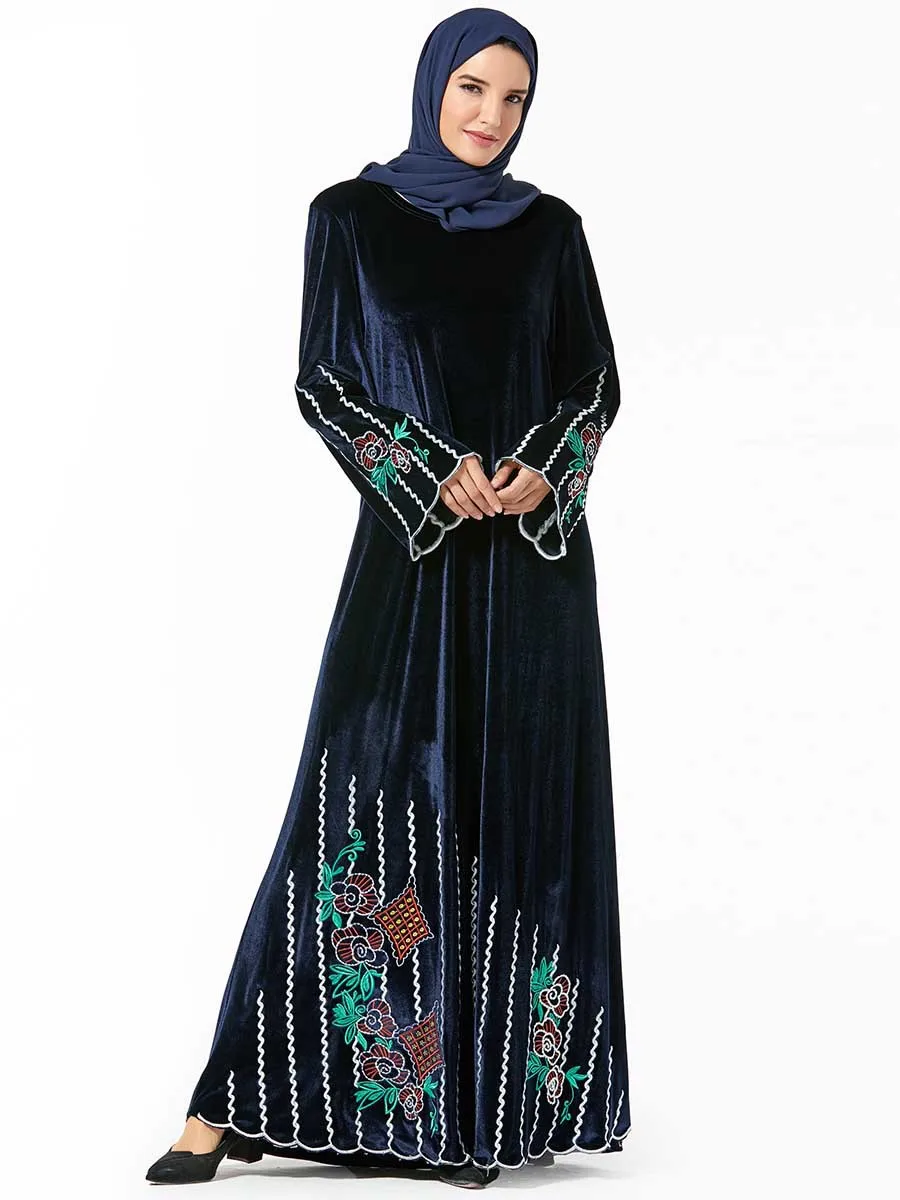 

Ramadan Elegant Frauen Burka Turkish Muslim Women Clothes Vestido For Ramadan No Headscarf MC9366