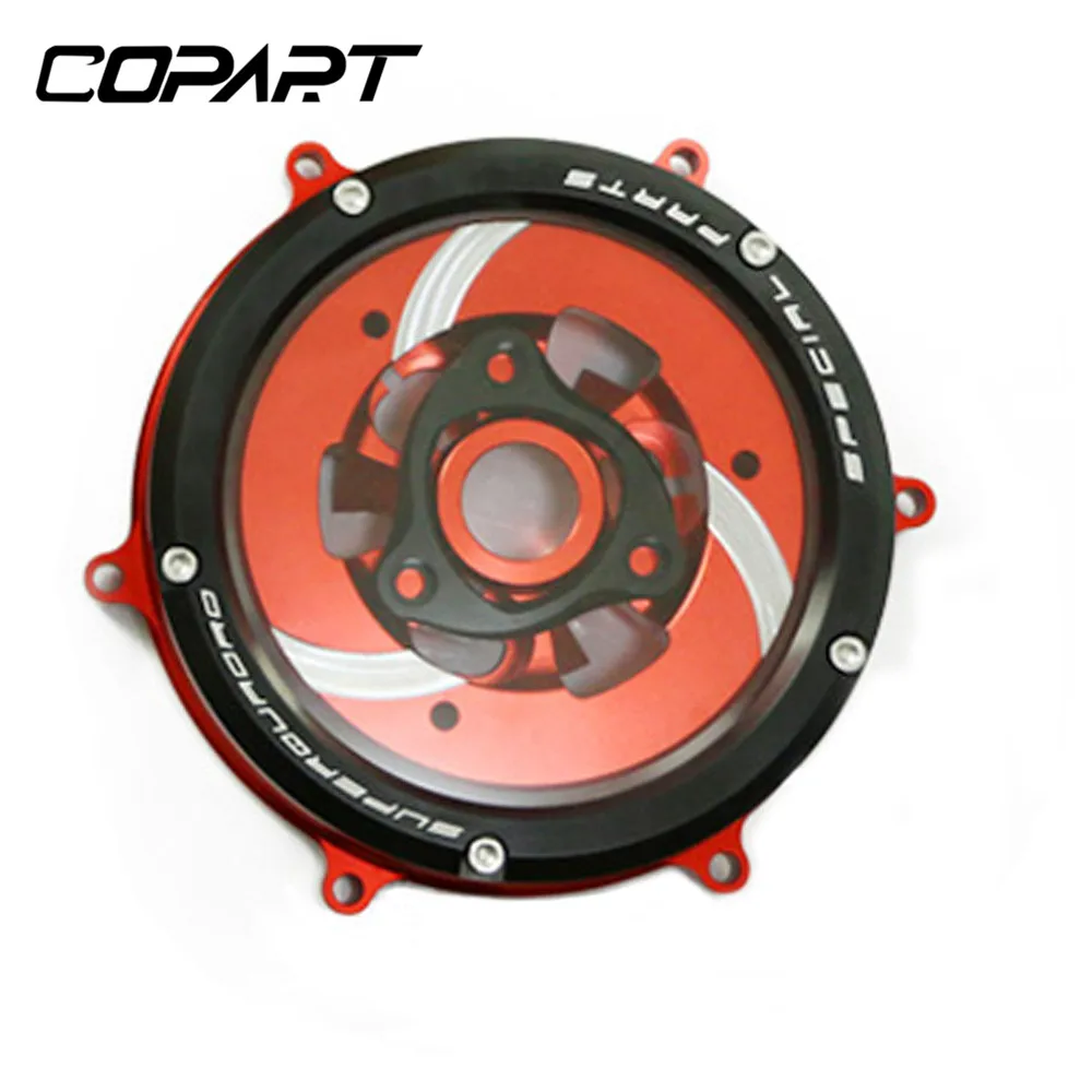 Для поездок на мотоцикле Ducati 1299 959 1199 Panigale R/S Superleggera Мотоцикл CNC покрытие моторного сцепления пружинный фиксатор прозрачный Давление пластина