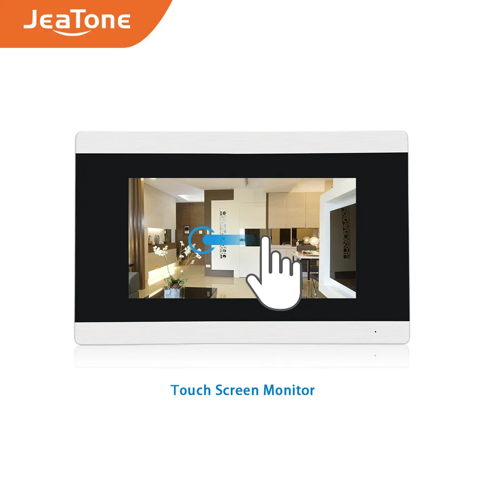 JeaTone проводной видеодомофон 2 шт./лот 7 дюймовый с сенсорным экраном + 1 шт.