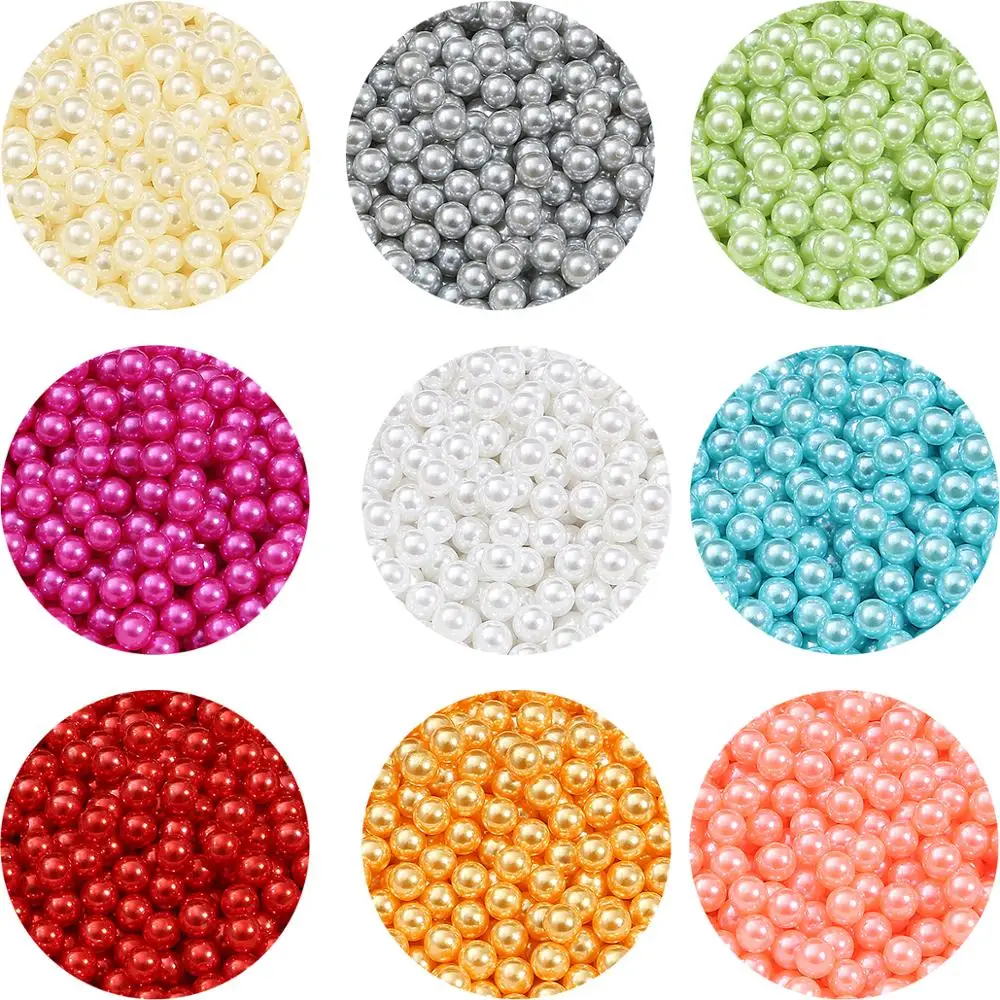 Acrylic Pearls Beads Acrylic Spacer Beads 8mm Hole Acrylic Spacer