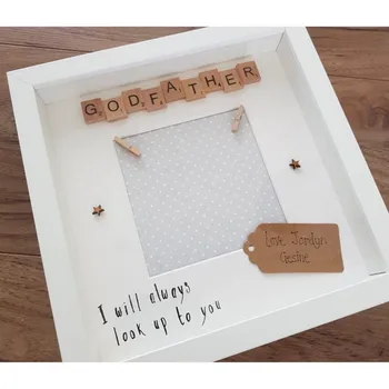 

Cusotm thank you gift for godparents, Christmas gifts with picture photo for godmother godfather, birthday present from godchild