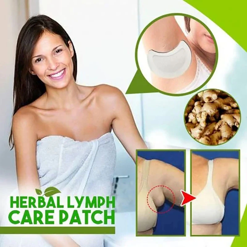Herbal Lymph Nodes Patch Breast Lymphatic Drainage Plaster Effective