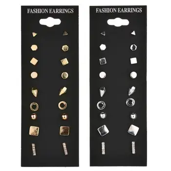 

Minimalist Mixed Small Earrings Set Simple Geometric Stud Earrings for Women Girls Tiny Ear Studs Pendientes Kleine Oorbellen