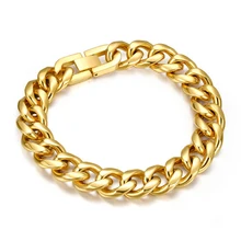 Золотые браслеты для мужчин, очаровательные браслеты, подарки для мужчин, аксессуары из нержавеющей стали, цепочка на руку в стиле рок, хип-хоп, серебро